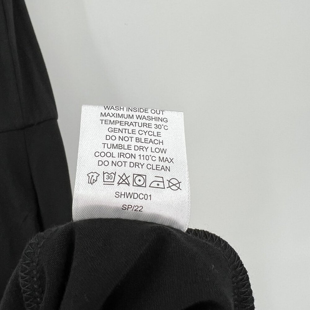 Quince Women’s Black Tencel Jersey Fit & Flare Dress sz XS NWT Sleeveless Midi - Picture 4 of 5